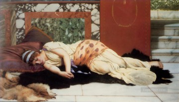 ジョン・ウィリアム・ゴッドワード Painting - エンディミオン 1893年 新古典主義の女性 ジョン・ウィリアム・ゴッドワード